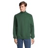 Sweat Zip Col Confortable et Éthique Personnalisé - Conrad Taille textile : XL Couleurs : vert bouteille marquage laser ultra pr
