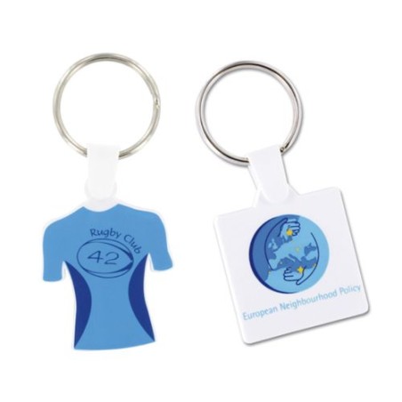 Porte-clés ronds personnalisés Ø41 mm avec anneau de 25 mm pas cher cadeau entreprise pas cher