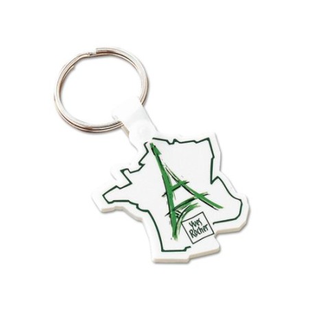 Porte-clés ronds personnalisés Ø41 mm avec anneau de 25 mm pas cher goodies publicitaire événementiel