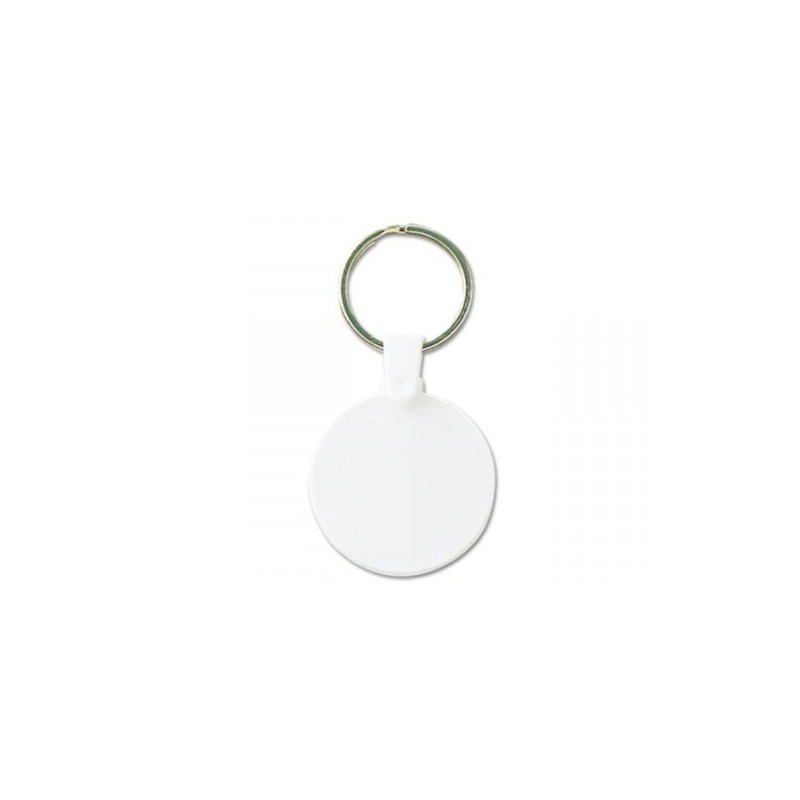 Porte-clés ronds personnalisés Ø41 mm avec anneau de 25 mm pas cher impression haute définition