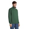Sweat Zip Col Confortable et Éthique Personnalisé - Conrad Taille textile : XXL Couleurs : vert bouteille marquage laser ultra p