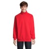 Sweat Zip Col Confortable et Éthique Personnalisé - Conrad Taille textile : S Couleurs : rouge vif goodies publicitaire événemen