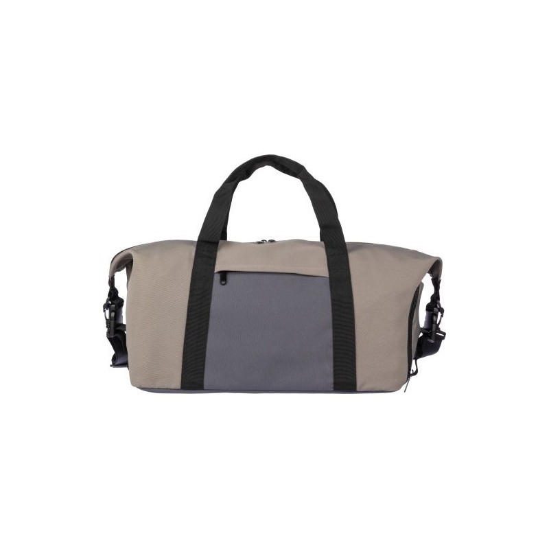 Sac de sport personnalisé en polyester pas cher - Ines Matières : polyester Couleurs : taupe