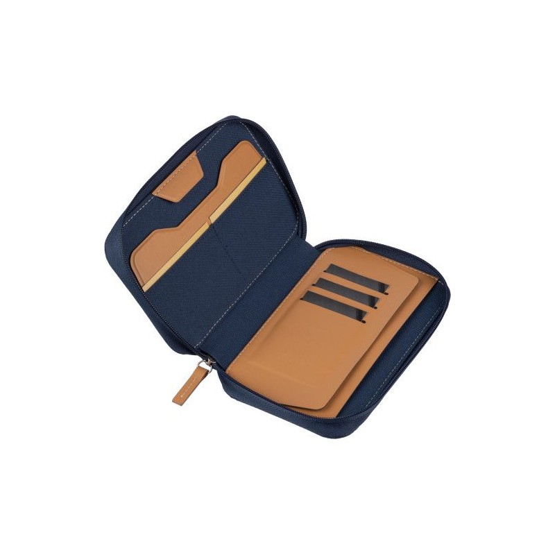 Pochette de voyage  en rPET - Susanne Matières : nylon Couleurs : bleu objet promo petit budget