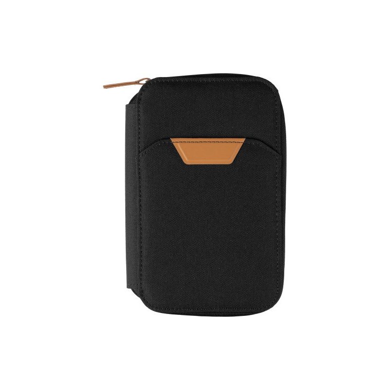 Pochette de voyage  en rPET - Susanne Matières : nylon Couleurs : noir personnalisable avec votre logo