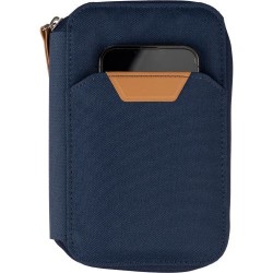 Pochette de voyage  en rPET - Susanne Matières : nylon Couleurs : noir marquage couleur éclatante