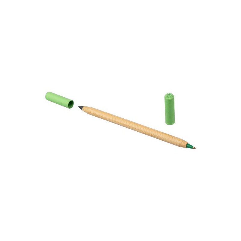 Crayon et Stylo Éco-responsables en Bambou Pratique Personnalisée Wolfgang Matières : bambou Couleurs : rouge livraison express 