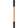 Crayon et Stylo Éco-responsables en Bambou Pratique Personnalisée Wolfgang Matières : bambou Couleurs : noir impression haute dé