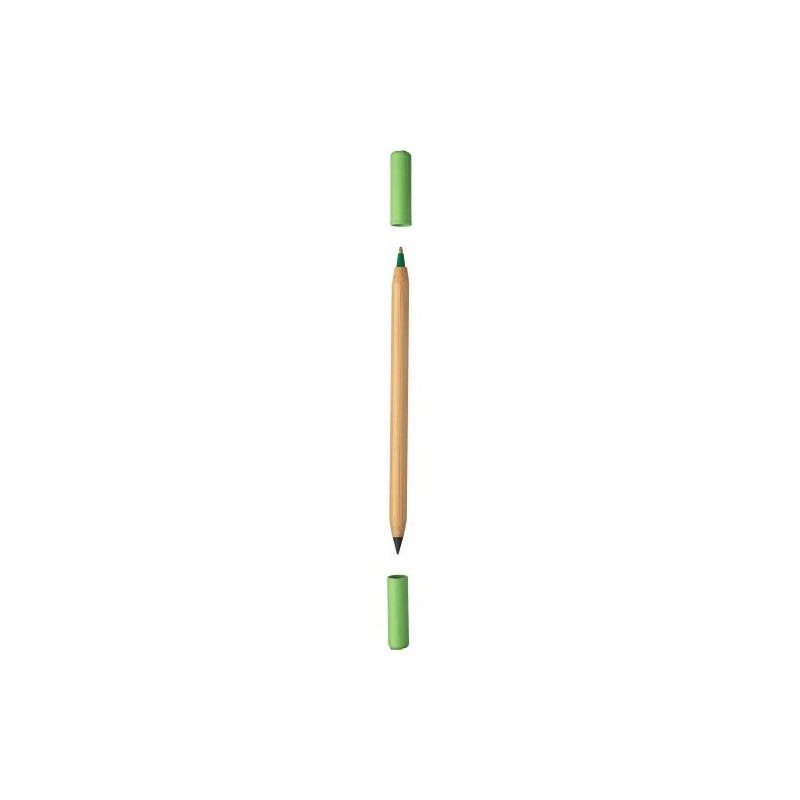 Crayon et Stylo Éco-responsables en Bambou Pratique Personnalisée Wolfgang Matières : bambou Couleurs : noir accessoire événemen