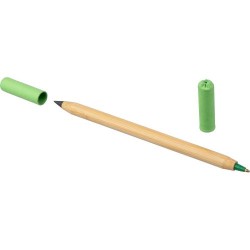 Crayon et Stylo Éco-responsables en Bambou Pratique Personnalisée Wolfgang Matières : bambou Couleurs : bleu cobalt objet promot