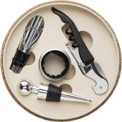 Coffret à vin Éco-responsable et Élégant en liège Milana Matières : liège Couleurs : brun 2
