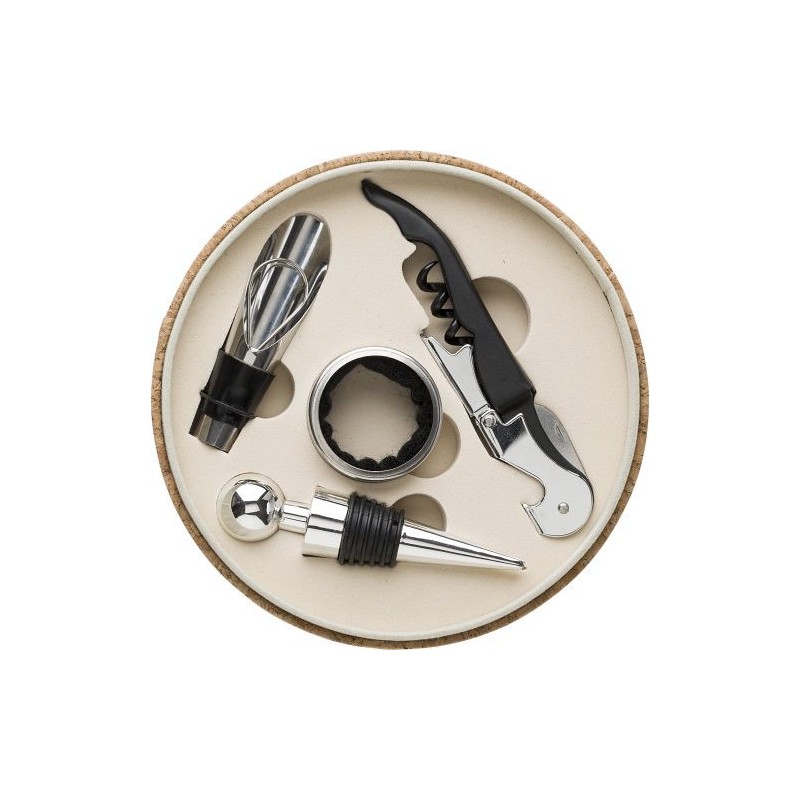 Set à vin Milana en écrin de liège élégant