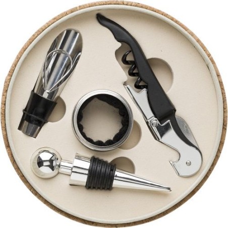 Set à vin Milana en écrin de liège élégant