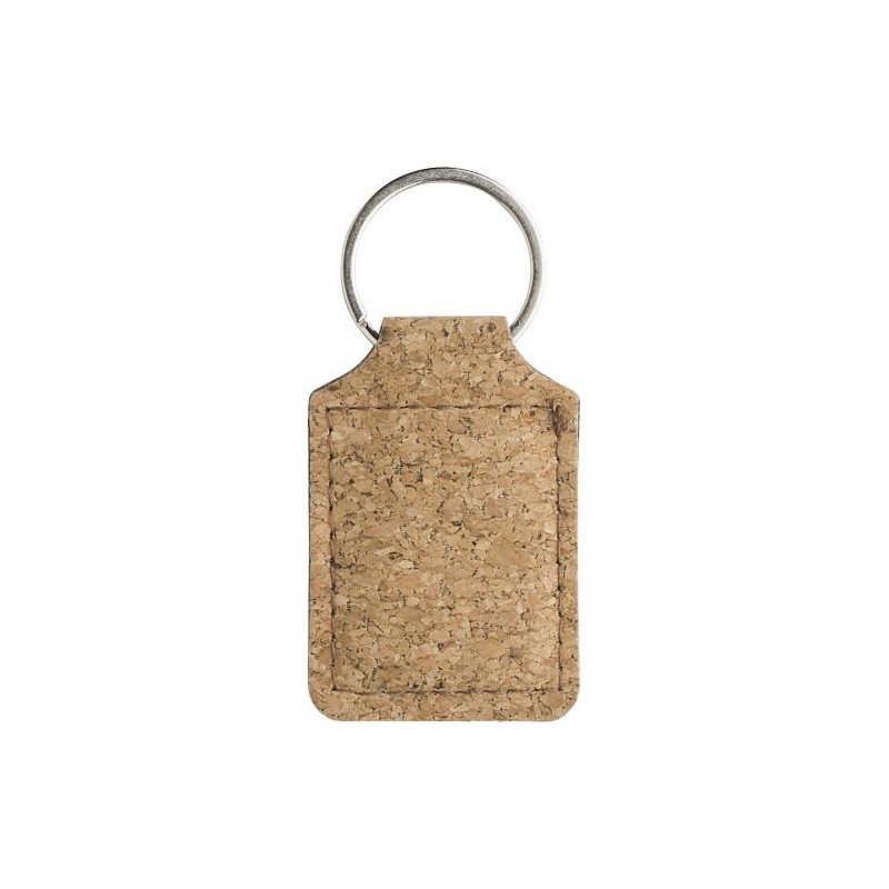 Porte-clés s en liège personnalisés Madelyn Matières : liège Couleurs : brun cadeau entreprise pas cher