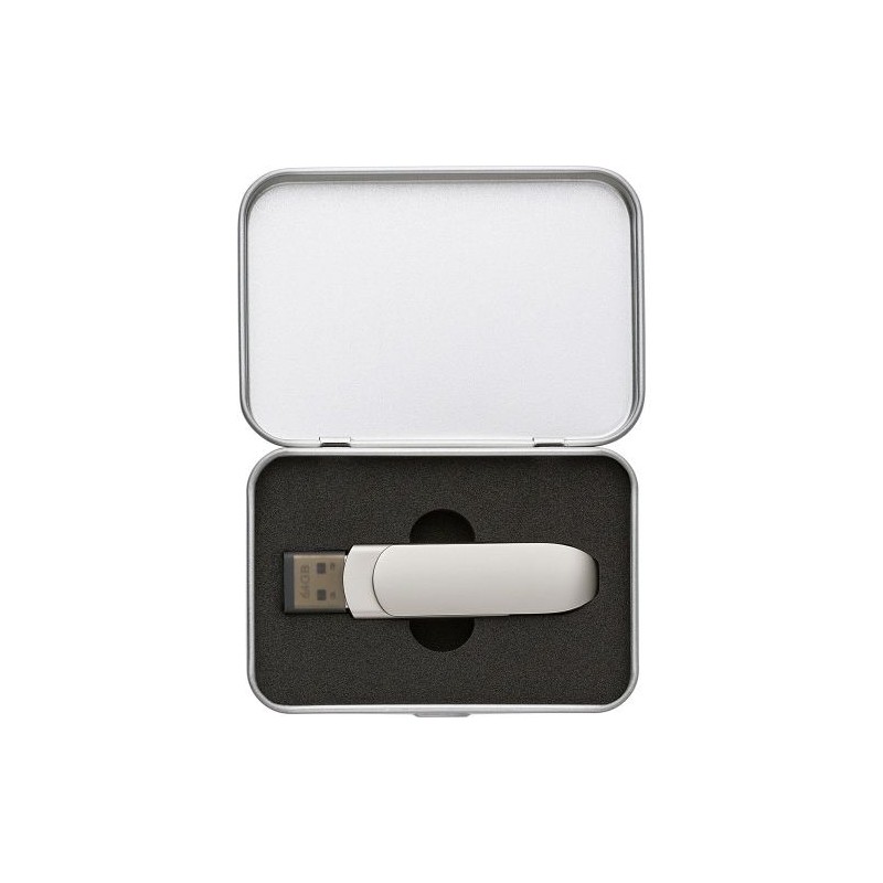 Clé USB 3.0 Twist Personnalisée 64 Go - Harlow Matières : alliage de zinc Couleurs : gun impression haute définition