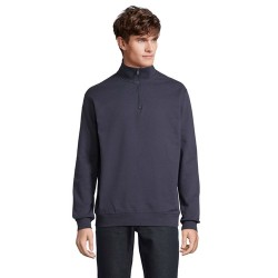 Sweat Zip Col Confortable et Éthique Personnalisé - Conrad Taille textile : S Couleurs : french navy objet publicitaire robuste