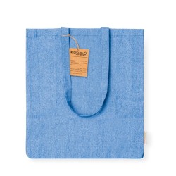 Sac Éco-responsable Personnalisé de Shopping Bestla Matières : coton recyclé Couleurs : bleu