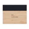 Bloc-notes adhésif personnalisé en bambou pas cher VISIONBAM Matières : bambou Couleurs : noir impression haute définition