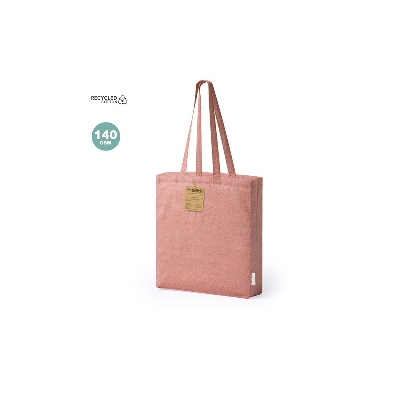 Sac Éco-responsable Personnalisé de Shopping Bestla Matières : coton recyclé Couleurs : bleu clair accessoire événementiel uniqu