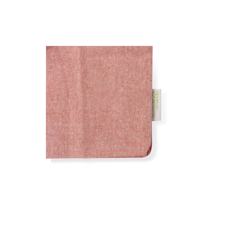 Sac Éco-responsable Personnalisé de Shopping Bestla Matières : coton recyclé Couleurs : bleu clair marquage laser ultra précis