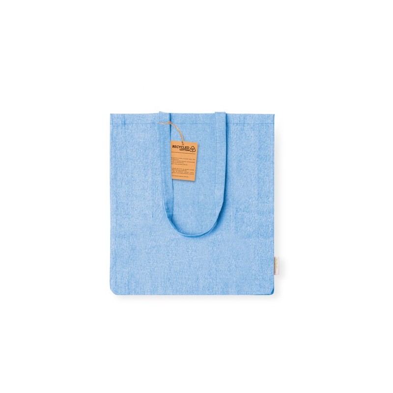 Sac Éco-responsable Personnalisé de Shopping Bestla Matières : coton recyclé Couleurs : fuchsia marquage laser ultra précis