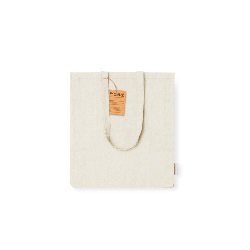 Sac Éco-responsable Personnalisé de Shopping Bestla Matières : coton recyclé Couleurs : bleu objet promotionnel éco-responsable