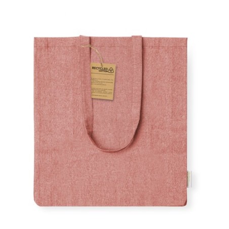 Sac Éco-responsable Personnalisé de Shopping Bestla Matières : coton recyclé Couleurs : bleu objet publicitaire robuste