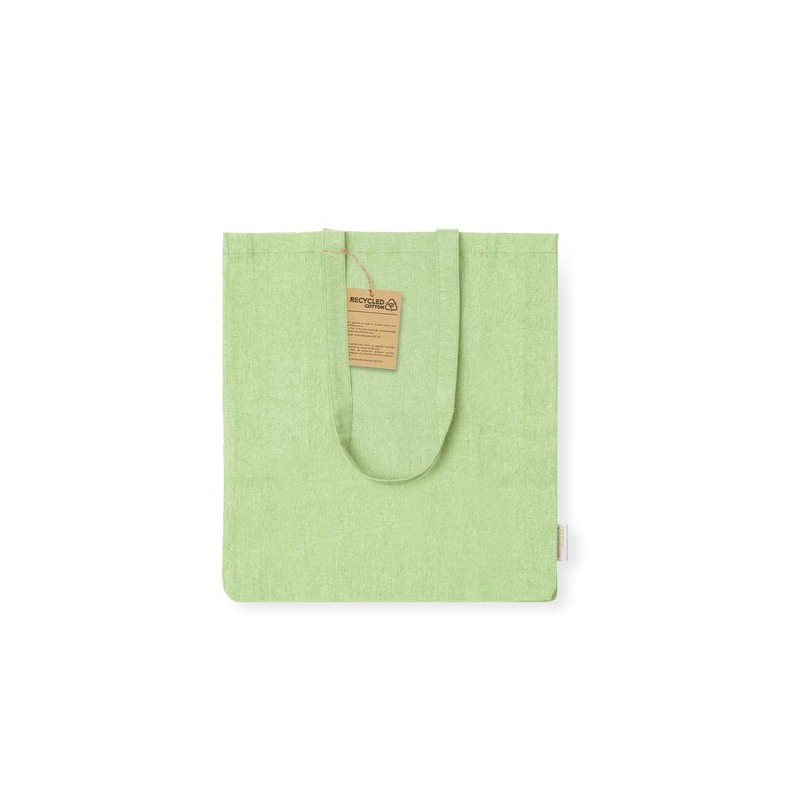 Sac Éco-responsable Personnalisé de Shopping Bestla Matières : coton recyclé Couleurs : noir personnalisation sur mesure