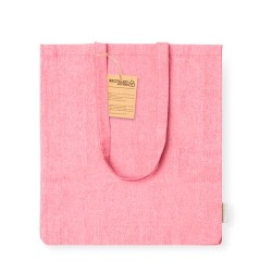 Sac Éco-responsable Personnalisé de Shopping Bestla Matières : coton recyclé Couleurs : rouge marquage laser ultra précis