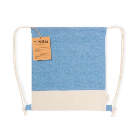 Sac à Dos Éco-responsable Personnalisable Vexira Matières : coton recyclé Couleurs : bleu impression haute définition