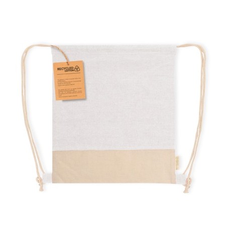 Sac à Dos Éco-responsable Personnalisable Vexira Matières : coton recyclé Couleurs : naturel personnalisable avec votre logo