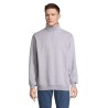 Sweat Zip Col Confortable et Éthique Personnalisé - Conrad Taille textile : M Couleurs : gris chiné livraison express 24h 48h