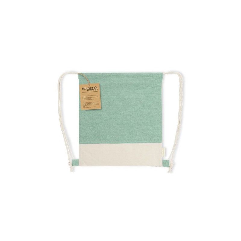 Sac à Dos Éco-responsable Personnalisable Vexira Matières : coton recyclé Couleurs : noir personnalisation sur mesure