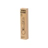 Porte-Clés Éco-responsable Personnalisé avec Lampe Kushing Matières : aluminium recyclé  Couleurs : rouge personnalisable avec v