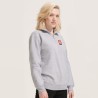 Sweat Zip Col Confortable et Éthique Personnalisé - Conrad Taille textile : XL Couleurs : gris chiné impression haute définition