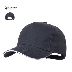 Casquette Personnalisée et Publicitaire Éco-responsable Mimax Matières : coton Couleurs : noir cadeau collaborateur premium