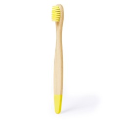 Brosse à Dents Éco-responsable et Personnalisée Amusante - Becu Matières : bambou Couleurs : rouge marquage couleur éclatante