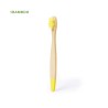 Brosse à Dents Éco-responsable et Personnalisée Amusante - Becu Matières : bambou Couleurs : jaune objet promotionnel éco-respon