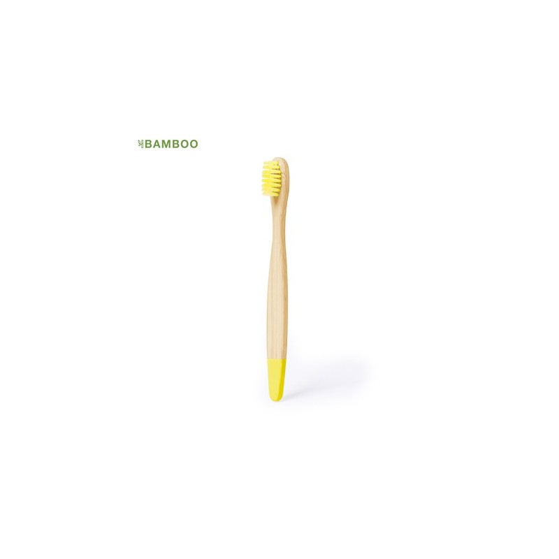 Brosse à Dents Éco-responsable et Personnalisée Amusante - Becu Matières : bambou Couleurs : blanc personnalisation rapide en Fr