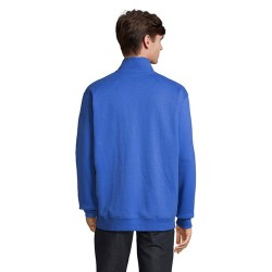Sweat Zip Col Confortable et Éthique Personnalisé - Conrad Taille textile : XL Couleurs : bleu royal cadeau entreprise pas cher