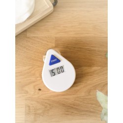 Minuteur digital personnalisé en ABS pour douche - Kendrick Matières : fer Couleurs : blanc impression haute définition
