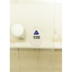 Minuteur digital personnalisé en ABS pour douche - Kendrick Matières : fer Couleurs : blanc livraison express 24h 48h