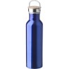 Bouteille Isotherme Personnalisée en Acier Inoxydable de 700 ml - Poppy Matières : bambou Couleurs : argenté personnalisation ra