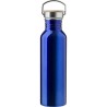 Bouteille Isotherme Personnalisée en Acier Inoxydable de 700 ml - Poppy Matières : bambou Couleurs : bleu personnalisable avec v