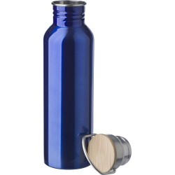 Bouteille Isotherme Personnalisée en Acier Inoxydable de 700 ml - Poppy Matières : bambou Couleurs : bleu objet promotionnel éco