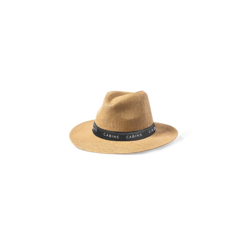 Chapeau publicitaire en Paille de Papier Mulins impression haute définition