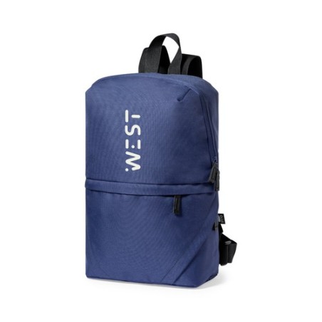 Sac à Dos Éco-responsable Personnalisable Bronul Couleurs : gris Matières : polyester recyclé cadeau entreprise pas cher