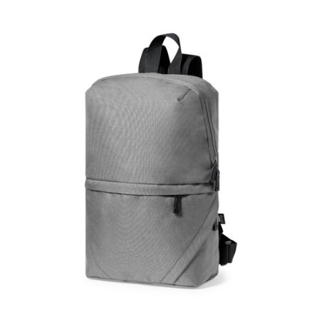 Sac à Dos Éco-responsable Personnalisable Bronul Couleurs : gris Matières : polyester recyclé objet promotionnel éco-responsable