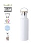 Bidon Thermique Personnalisé Sublimation Ying Matières : bambou Couleurs : blanc personnalisable avec votre logo