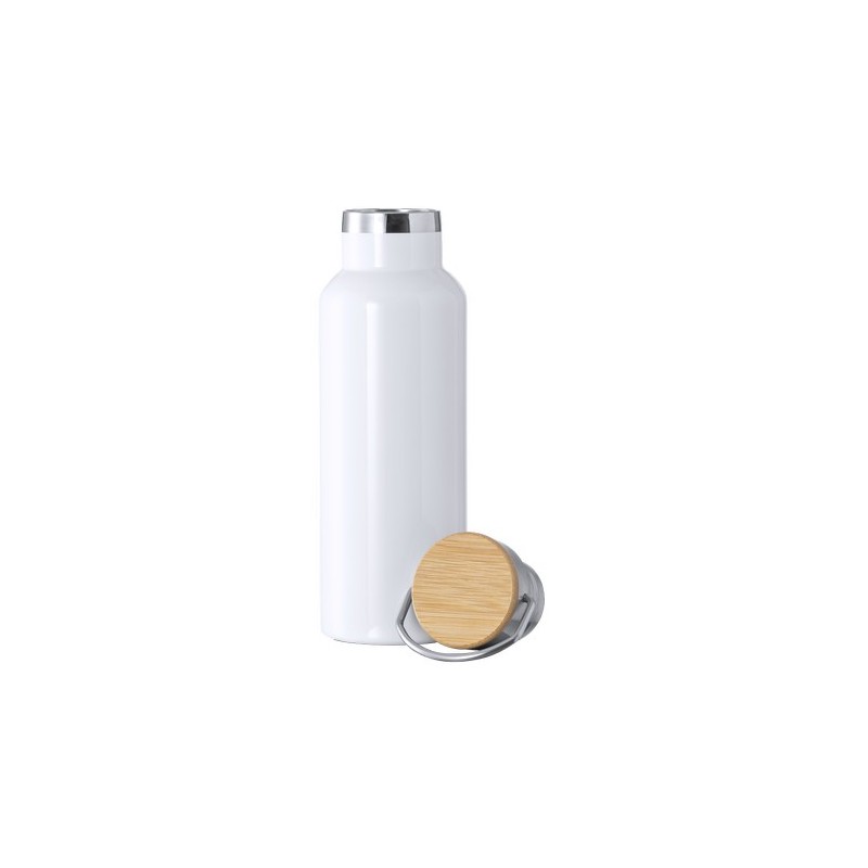 Bidon Thermique Personnalisé Sublimation Ying Matières : bambou Couleurs : blanc livraison express 24h 48h